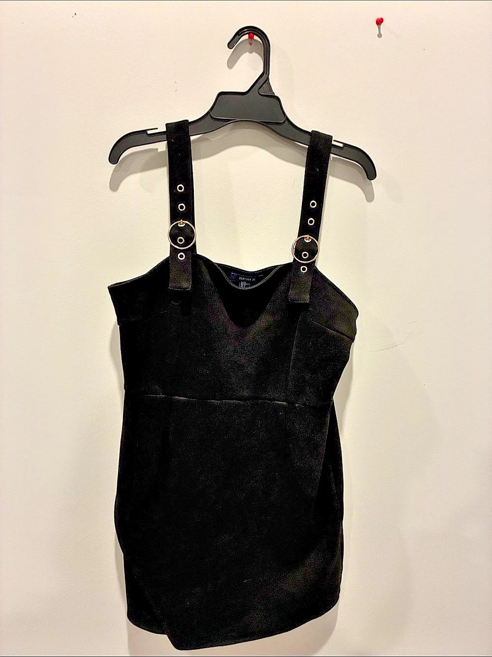 Forever 21 Black Strappy Tank Top Size Medium